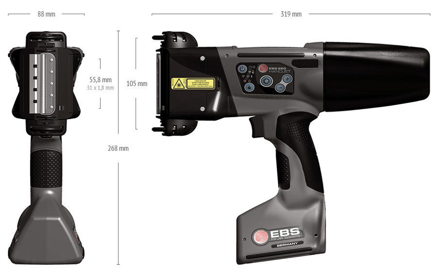 Marcatore EBS 260 HANDJET - Tutto per l'Imballo SpA